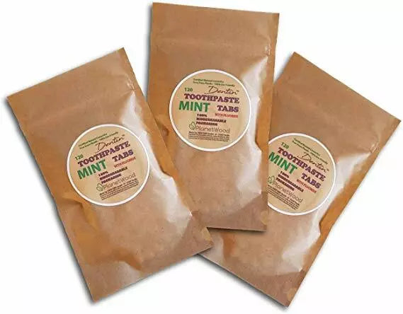 Dentin Toothpaste Tablets with Fluoride - Plastic Free & Eco-Friendly