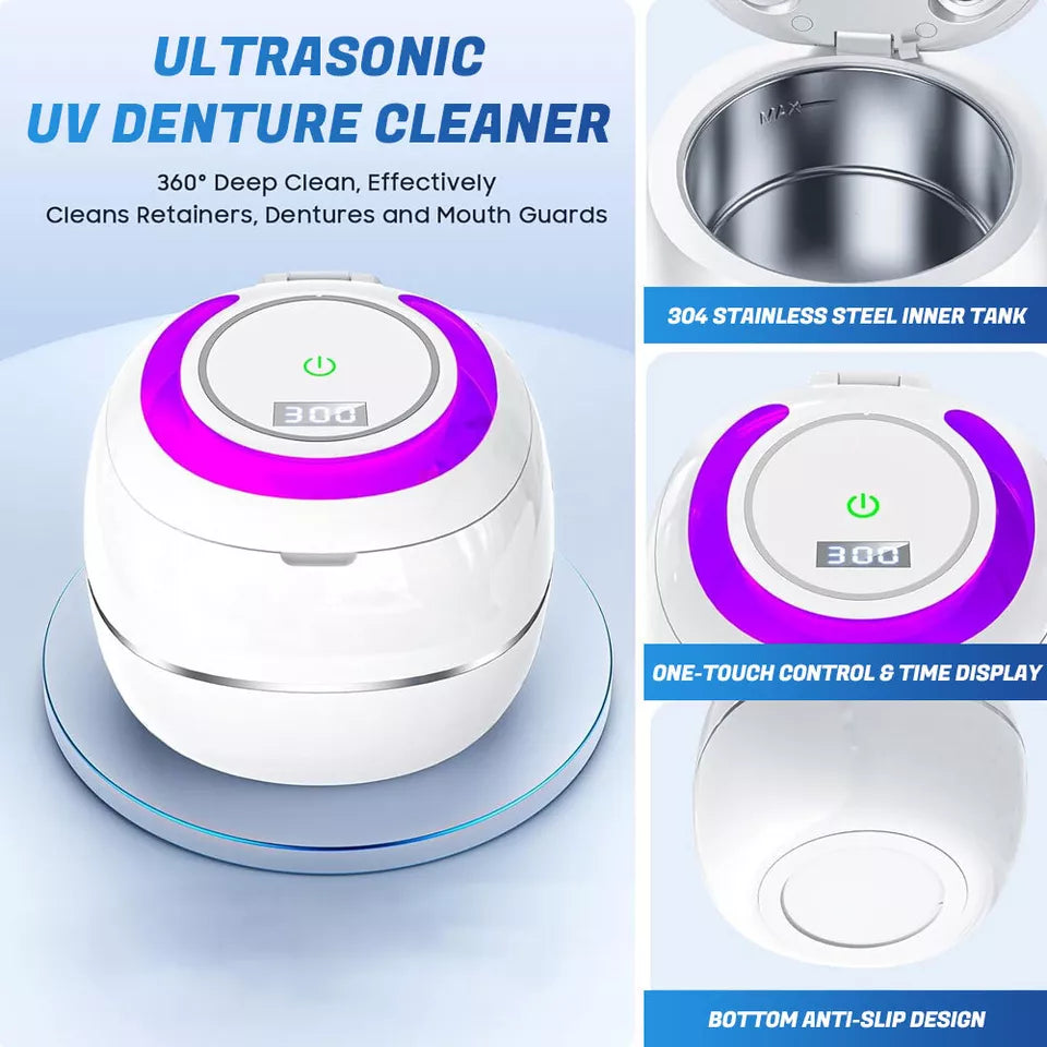 Ultraviolet Ultrasonic Cleaner for Retainers & Night Guards